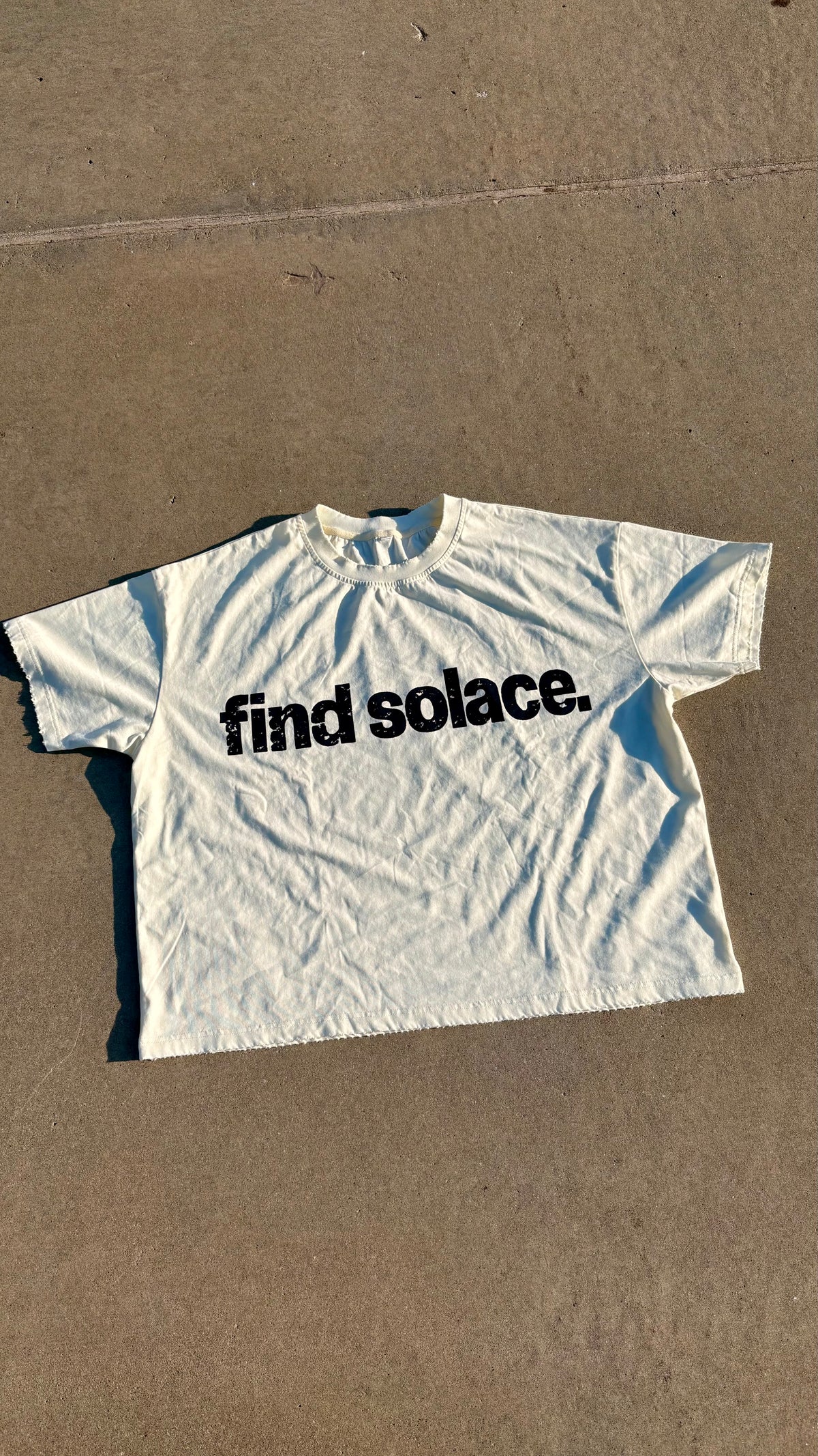 Find Solace Tee Vintage White