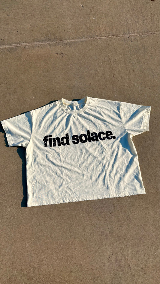 Find Solace Tee Vintage White